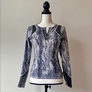 NEW!! Lululemon long sleeve top with mesh cut outs